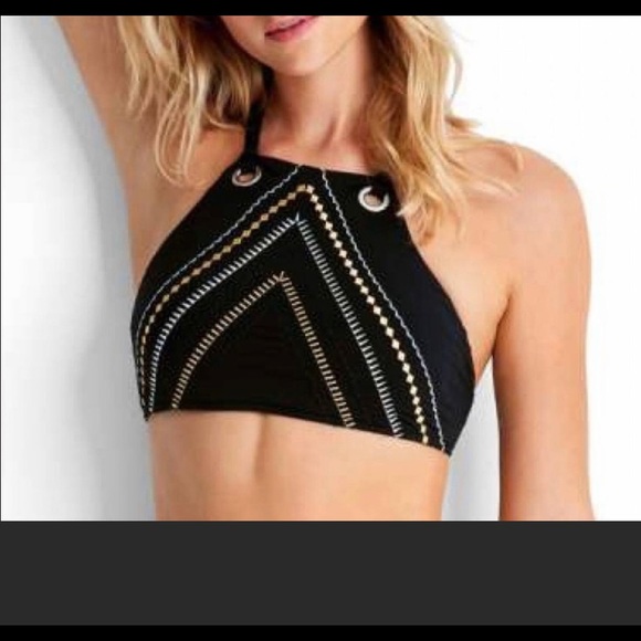 Seafolly Other - SEAFOLLY Cabana Coast high neck tank bikini top